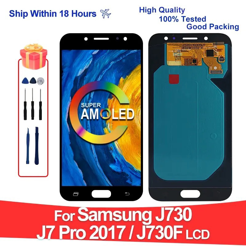 LCD TOUCHSREEN SAMSUNG J7 PRO / J750 Original Amoled / Tipis Presisi Dipasang