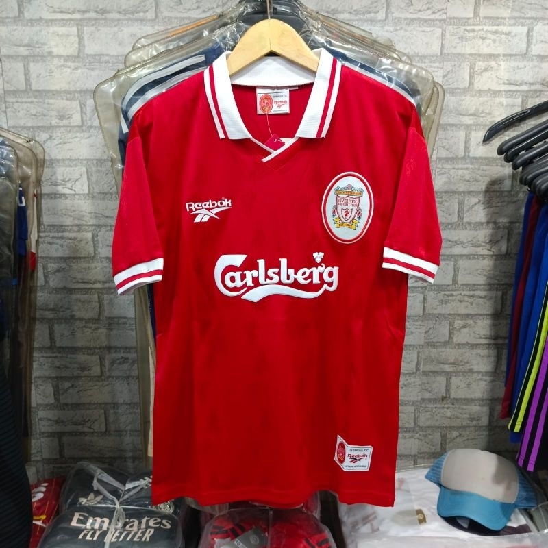 JERSEY BOLA RETRO LIVERPOOL HOME 1996 1997