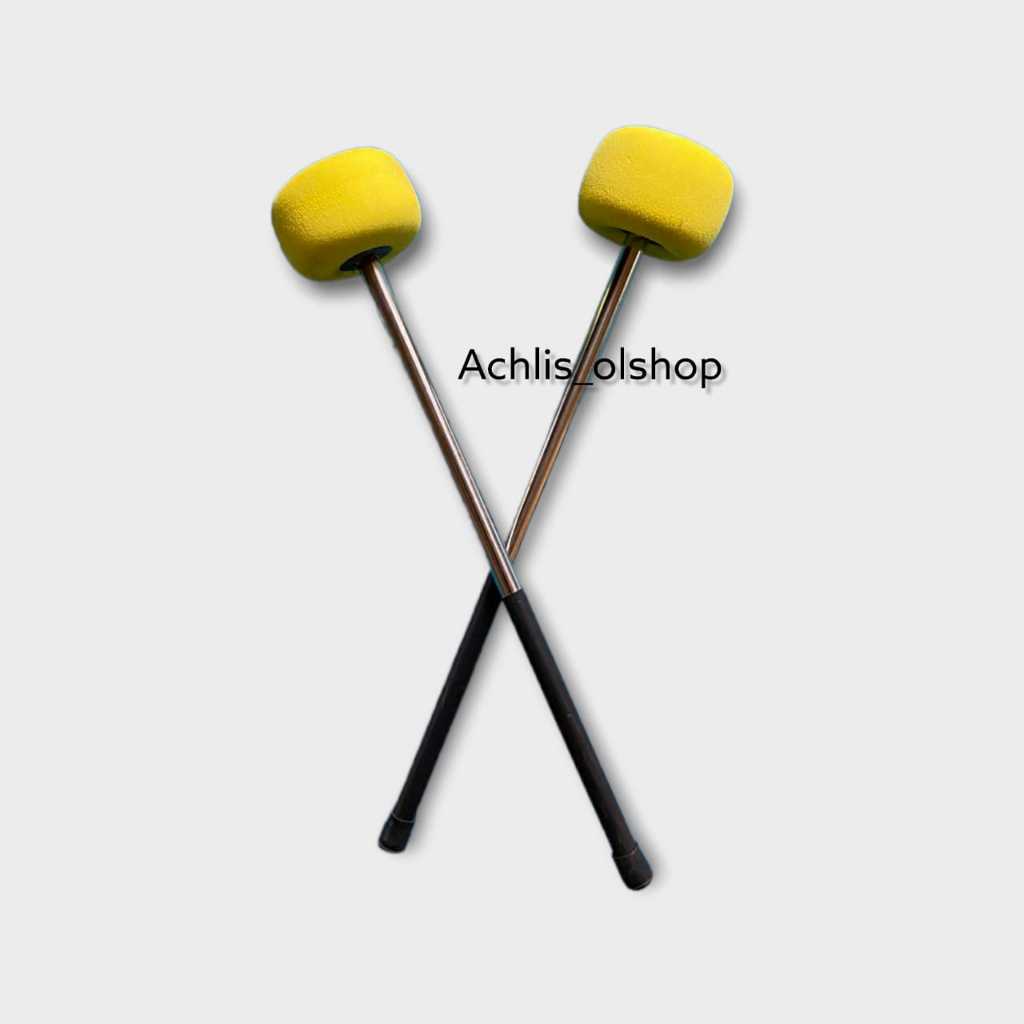 Stik bass hadroh kuning jidor rebana pemukul bass
