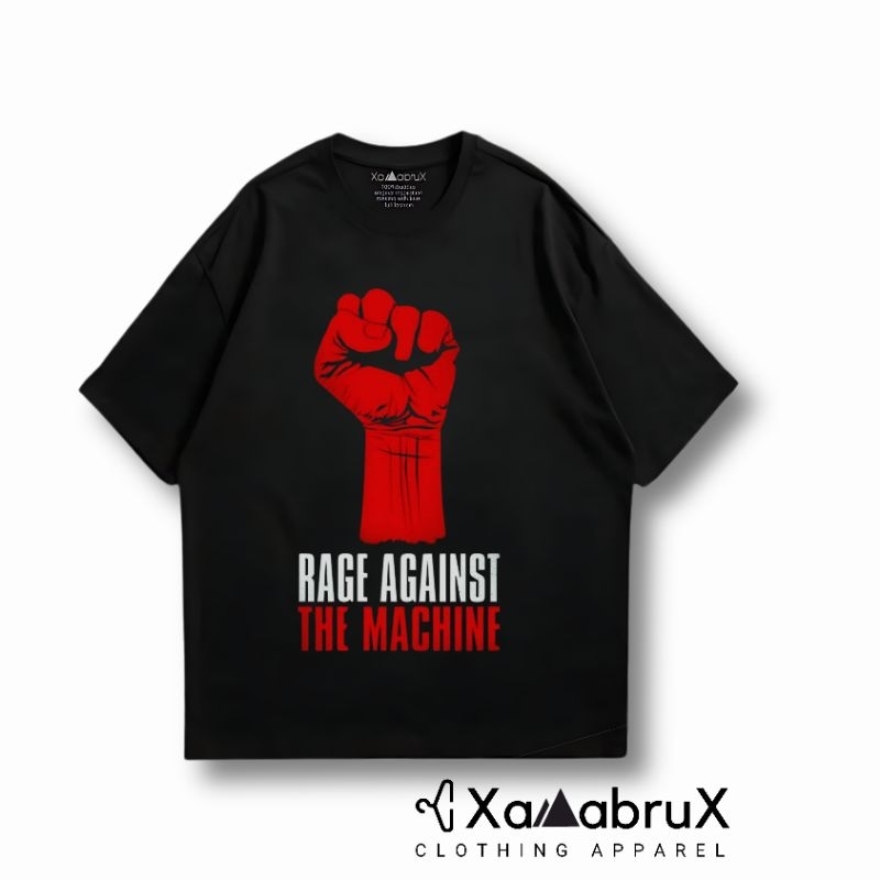Kaos RATM Xamabrux Clothing T-shirt  Vintage Kaos lengan Pendek Unisex  Combed 24s