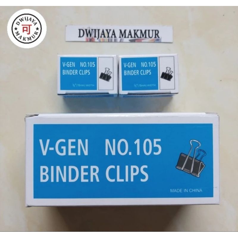 

Binder Clips No.105 Penjepit Kertas Kecil