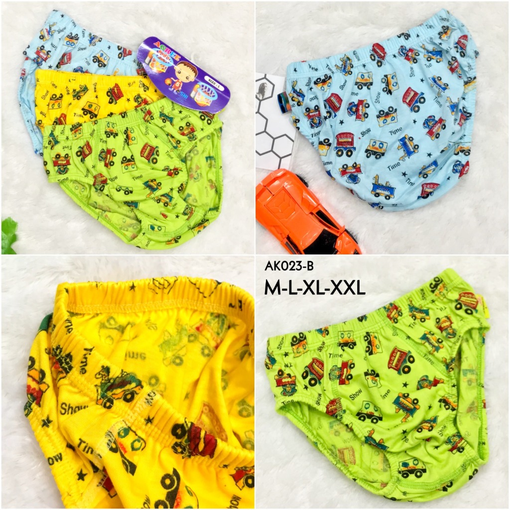 Celana Dalam Anak Laki Laki Agree/CD Anak Cowok Murah 3-7 Tahun M, L, XL, XXL Katun Motif Karakter &