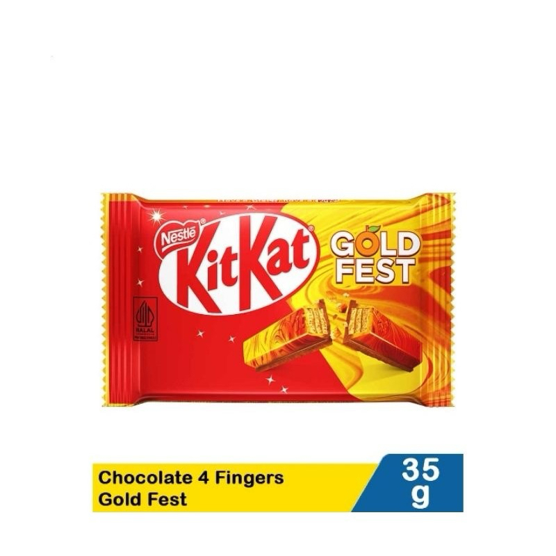 

KitKat 4F Gold Fest 35gr - Cokelat Kit Kat