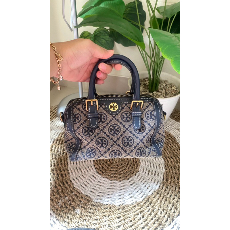 Tory Burch jacquard mini duffle bag T monogram Original FO