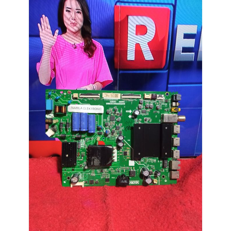 MESIN TV LED TCL 43A8 - MB MAINBOARD MOBO MODUL MOTHERBOARD MB TV TCL 43A8