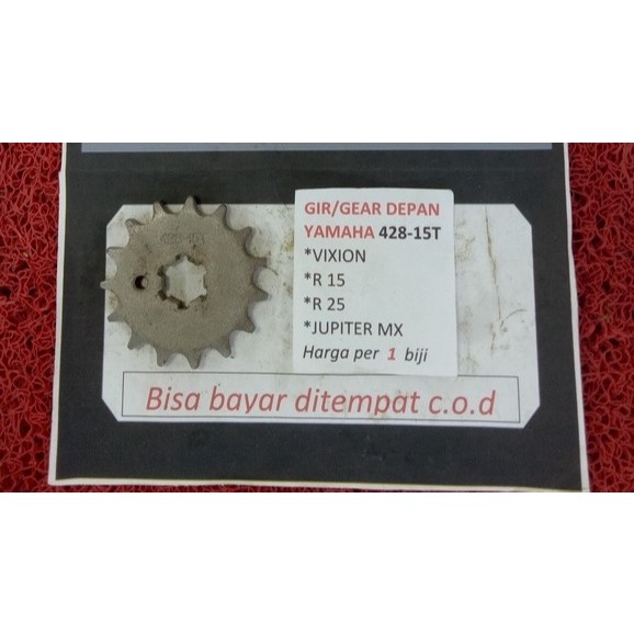 Yamaha/Gear 428/Gear Depan/Motor Vixion Old Jupiter Mx Old/Gear Mx Old/Gear 15t