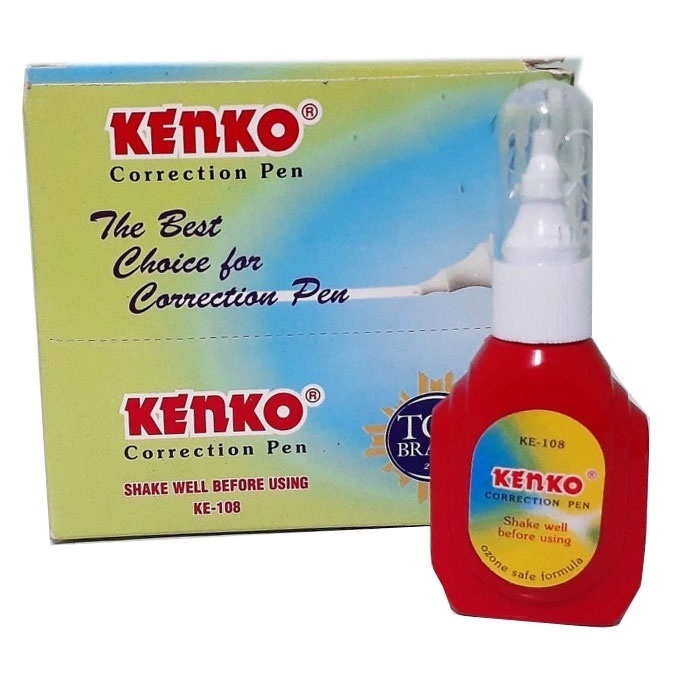 

CORRECTION FLUID KENKO KE-108 MINI / TIP EX CAIR PENGHAPUS KECIL / CAIRAN KOREKSI TINTA PENA BOTOL MERAH KE108 UNTUK SEKOLAH DAN KANTOR