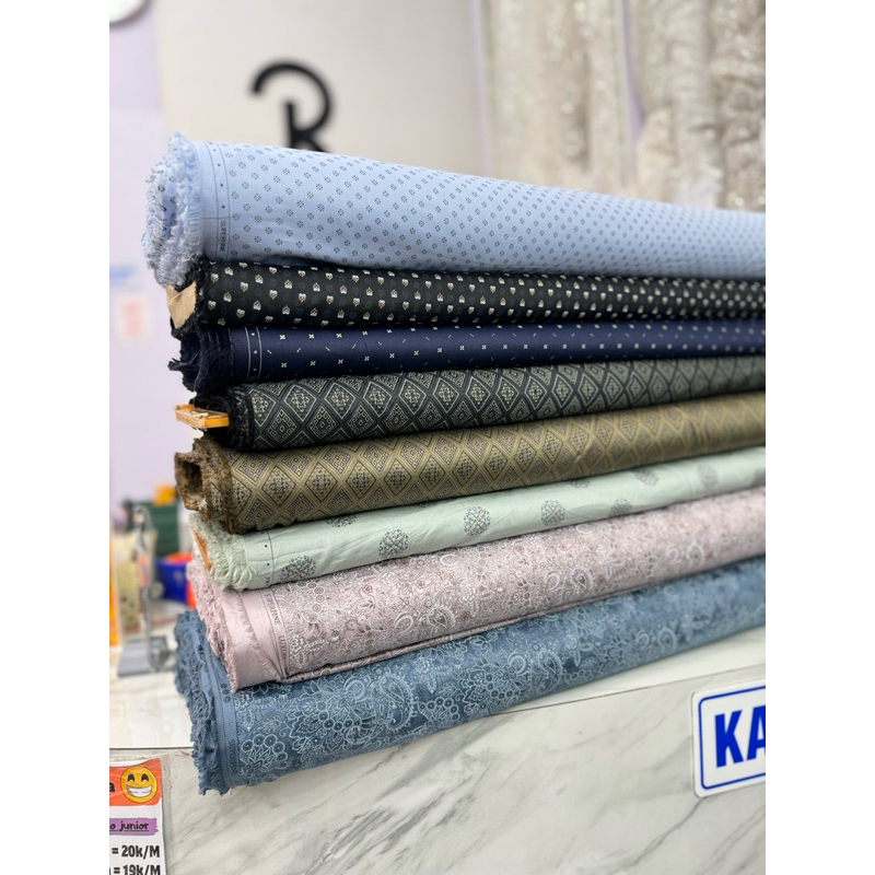 bahan katun kemeja / kain katun kemeja / kemeja katun 100% / kemeja motif