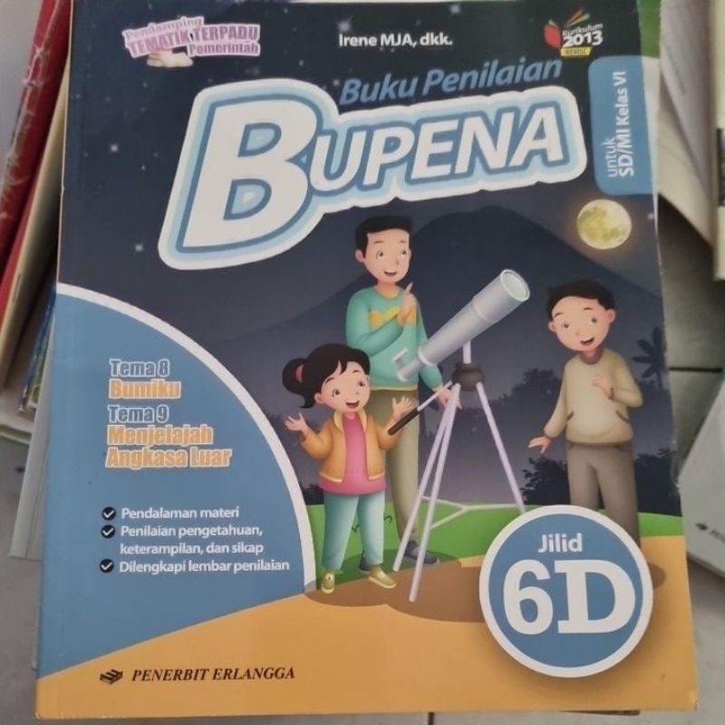 Buku Bupena kelas 6 jilid 6D Original (Bekas)