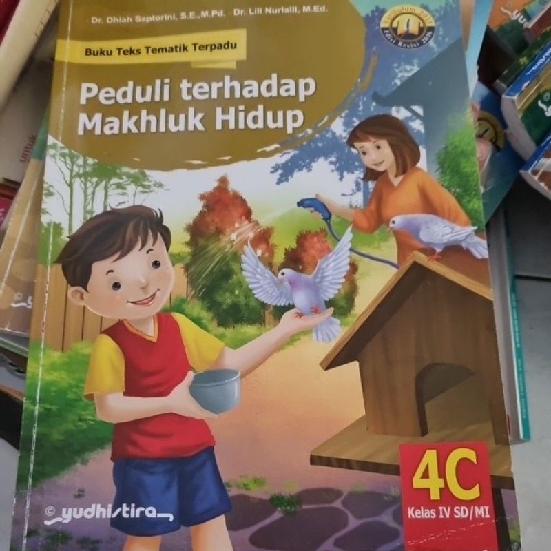 Buku Teks Tematik Terpadu SD Kelas 4 Jilid 4C  Penerbit Yudhistira Original (Bekas pakai)