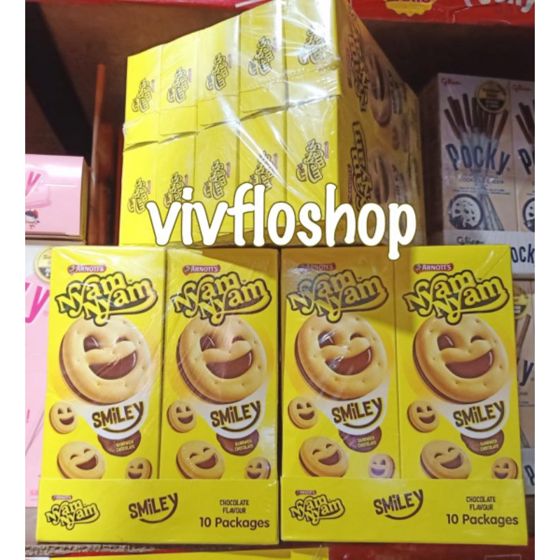 

Biskuit Nyam Nyam Smiley Chocolate (isi 10)