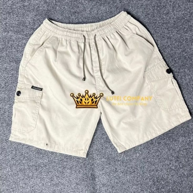 LutfiCompany - Celana pendek cargo celana harian bahan american drill celana santay