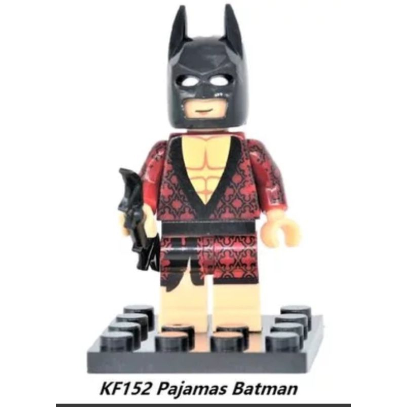 brick figure batman pajamas catman batman lego movie mr teriffic firestorm
