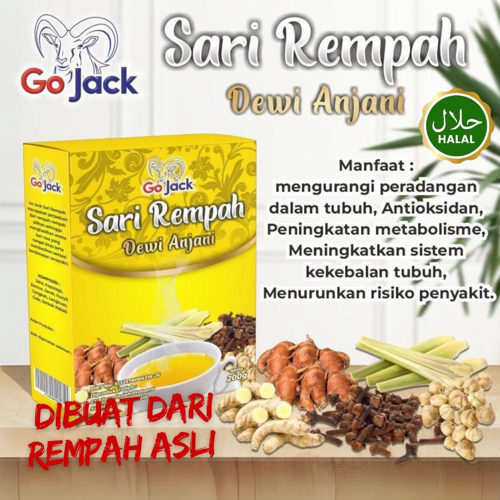 

Sari Rempah BELI 3 DAPAT 4 GoJack Dewi Anjani untuk imun tubuhmu