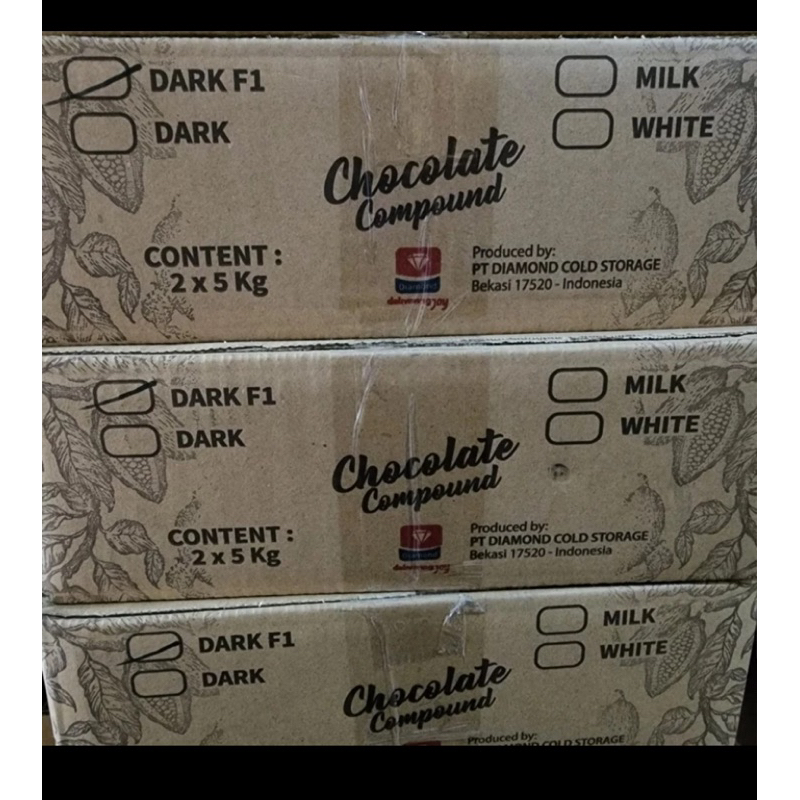 

HG CHOCOLATE COMPOUND DIAMOND F1 5 Kg COKLAT BLOK COKLAT BATANG DIAMOND