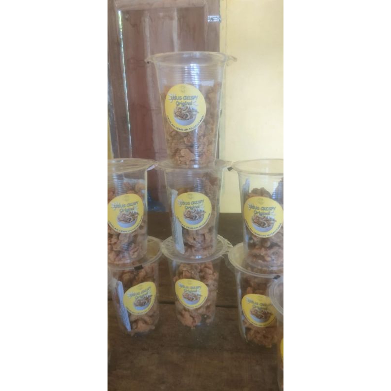 

Usus Crispy Original 1 Ons kemasan Cup