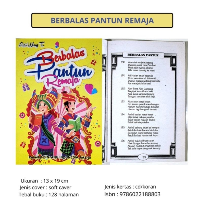 

Buku Berbalas Pantun Remaja