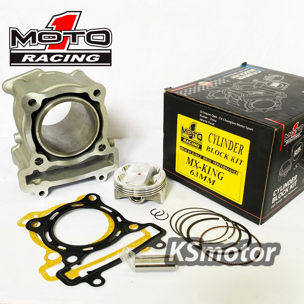 Blok Boring Set MOTO 1 MX KING 57 60 62 63 65 VIXION R15 V2 MX 135 XABRE MOTO1 RACING