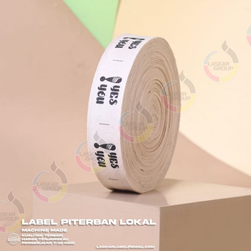 label piterban lokal sablon permanen