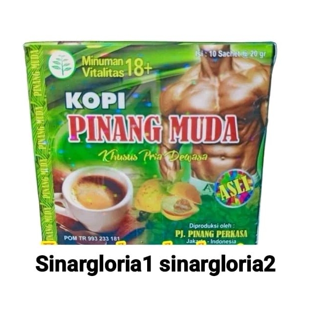 KOPI PINANG MUDA ORIGINAL INSTAN COFFEE EXTRA BUAH PINANG MUDA KOPI STAMINA PRIA