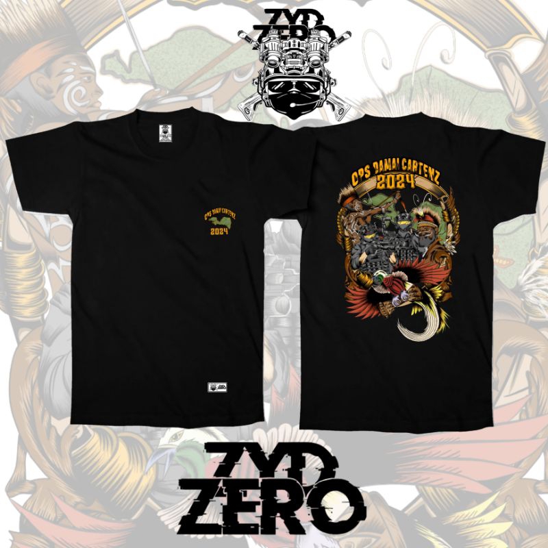 Zyd zero kaos tactical/kaos operasi damai cartenz 24/ops damai cartenz 2024/tshirt tactical/kaos mur