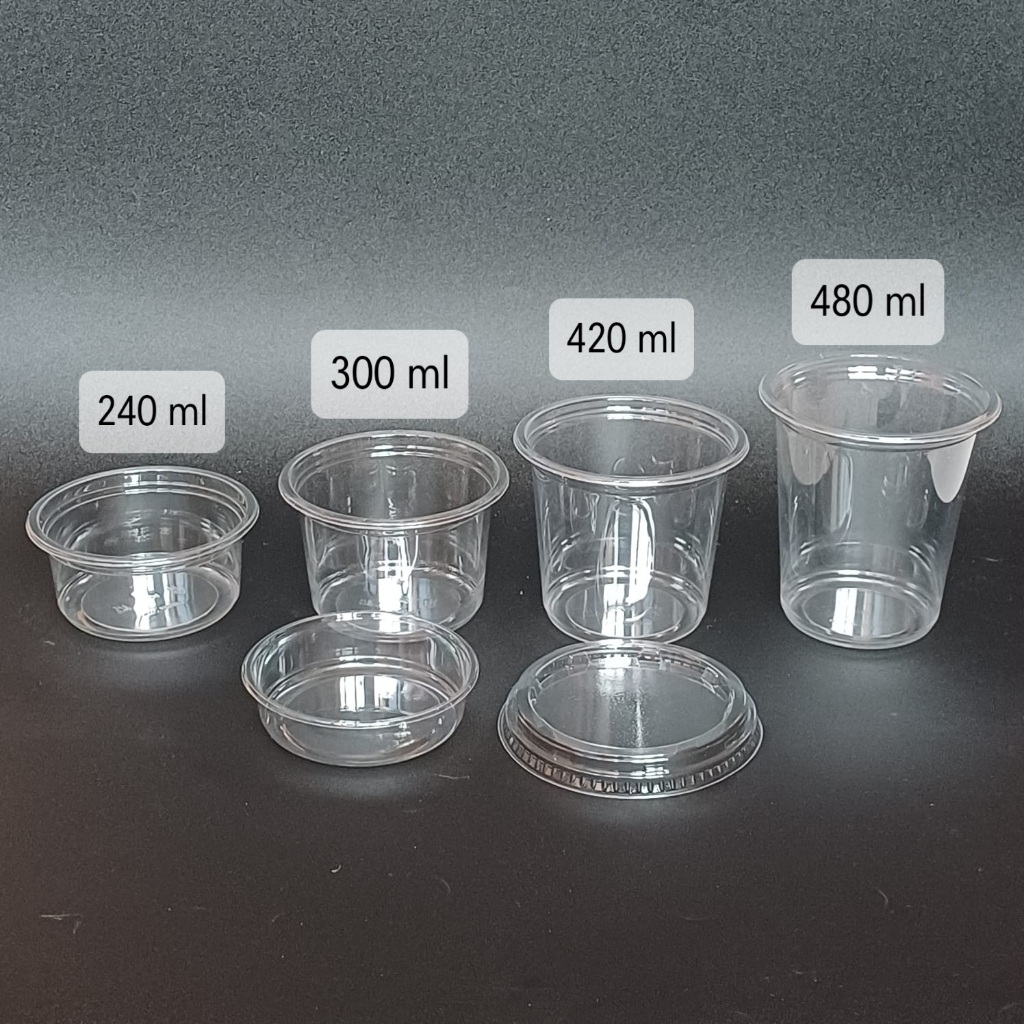 Cup + Inner Puding 3 in 1 Tipe 85 420 ml Yogurt Cendol Buah - Double Lock