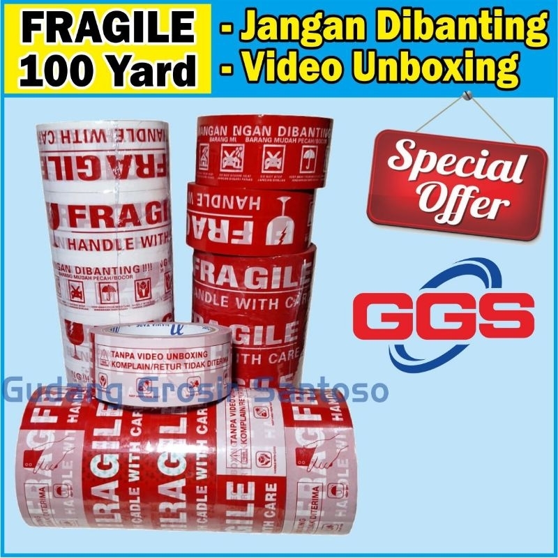 LAKBAN FRAGILE 48X100YARD & 48X72YARD (6PCS)