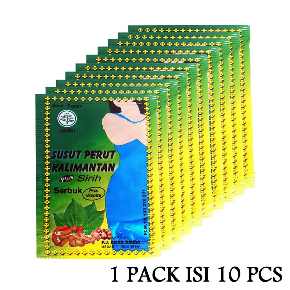 

Jamu Susut Perut Kalimantan Serbuk 10 Sachet