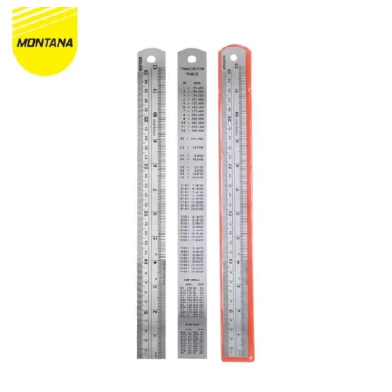 

Penggaris /ruler MONTANA 30cm metal RT-30S
