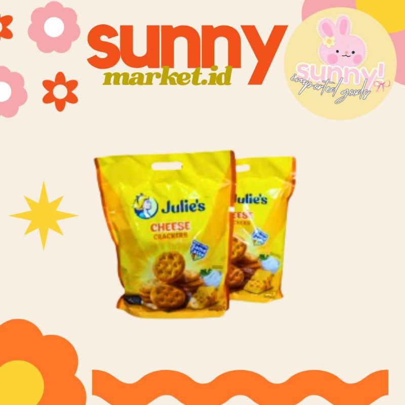 

SUNNYMARKET - JULIE JULIES JULIE'S BISCUIT BISKUIT CRACKERS KRAKERS KREKERS CHEESE FLAVOUR RASA KEJU IMPORT IMPOR 306 GR