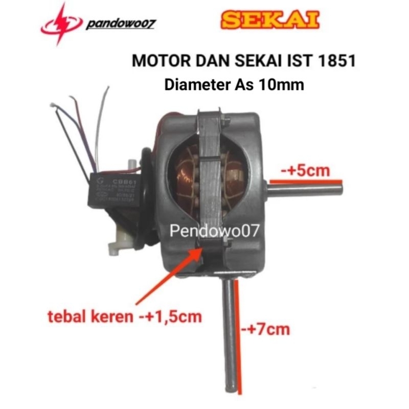 Dinamo/Motor kipas angin Sekai ist 1851 // Mesin kipas angin Tornado Baling-baling besi // Dinamo ki