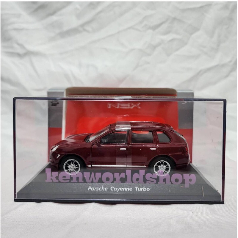 Diecast Welly Nex Porsche Cayenne Turbo Merah 1/32 [Box Akrilik]