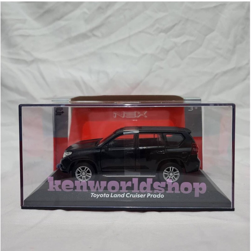 Diecast Welly Nex Toyota Land Cruiser Prado Hitam 1/32 [Box Akrilik]