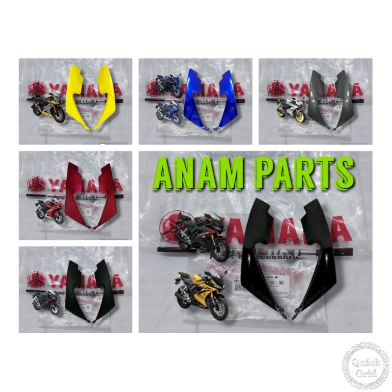 Panel Garnis Cover Samping Lampu R15 VVA V3 Kecil Kiri Kanan BK6-F172H-00 BK6-F172G-00 ORIGINAL YAMA