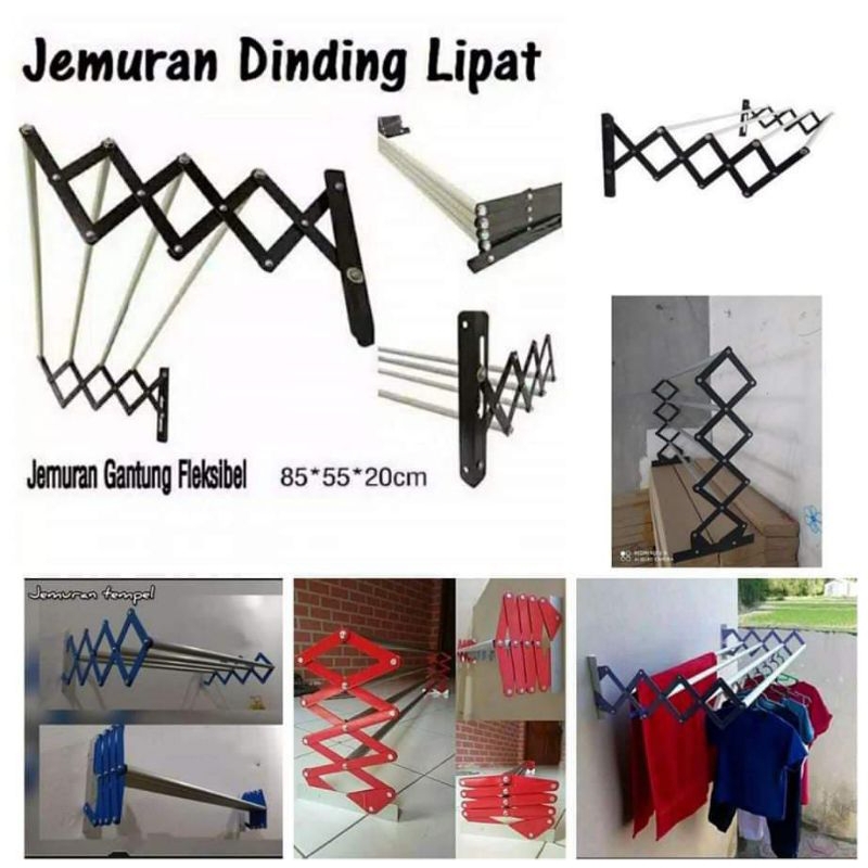 jemuran dinding lipat jemuran gantung