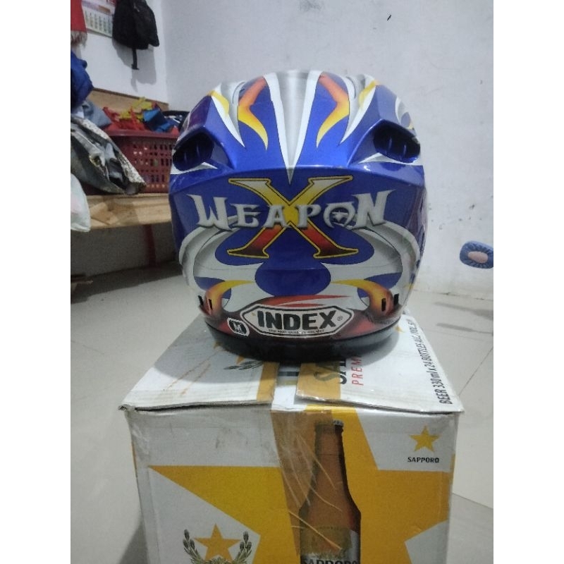 helm helmet index X5 thailand, bahan tebal dan nyaman,motif langka rare shoei fermoulen  Arai