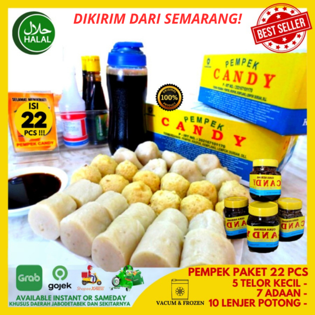 

Pempek Candy Palembang Asli Paket Ampera Kecil Empek Empek Mpek mpek COD TERMURAH