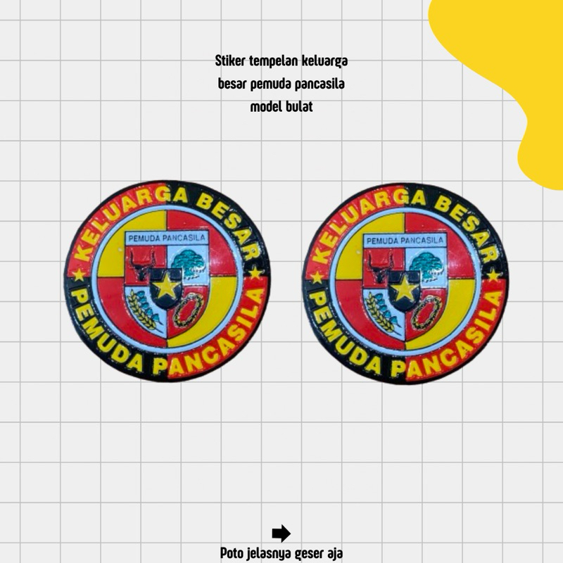 

Stiker keluarga besar pp(pemuda pancasila) stiker tepelan pp
