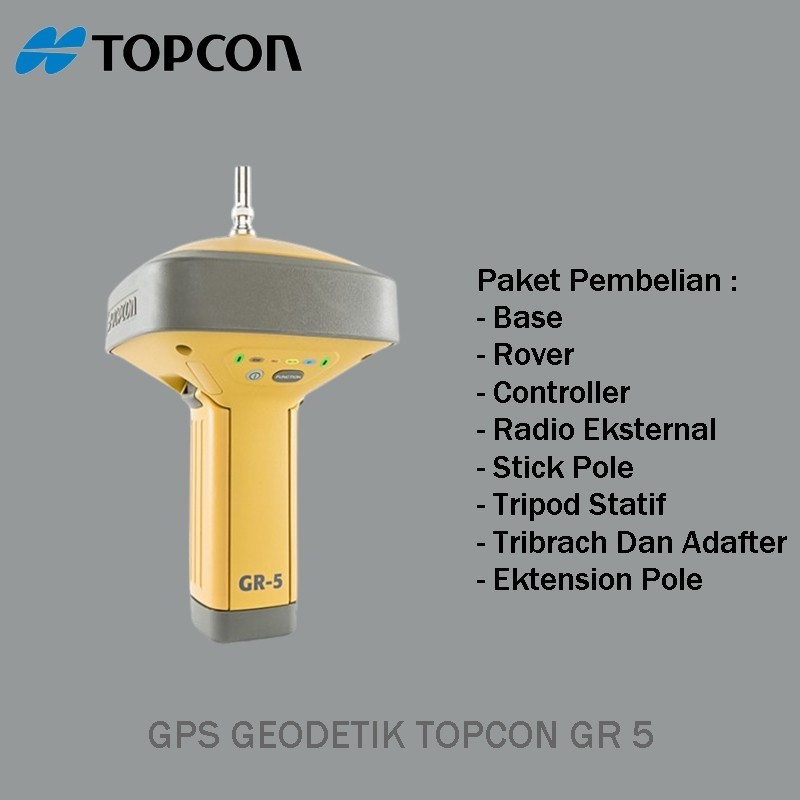 GPS Geodetik RTK Topcon GR5 Bekas