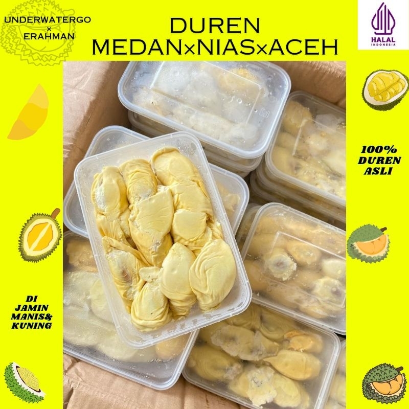 

PROMO PAKETAN DUREN DURIAN MEDAN ASLI PREMIUM GRADE AA DENGAN BERAT 500GRAM