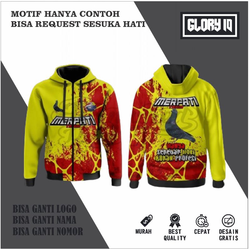 JERSEY JAKET MERPATI CUSTOM