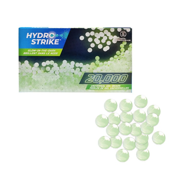 Hydro Strike 20K Refill Gel Beads Glow In The Dark