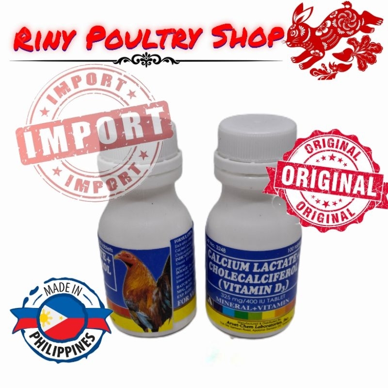 Calcium Lactate philipin 1Botol(100Tablet)