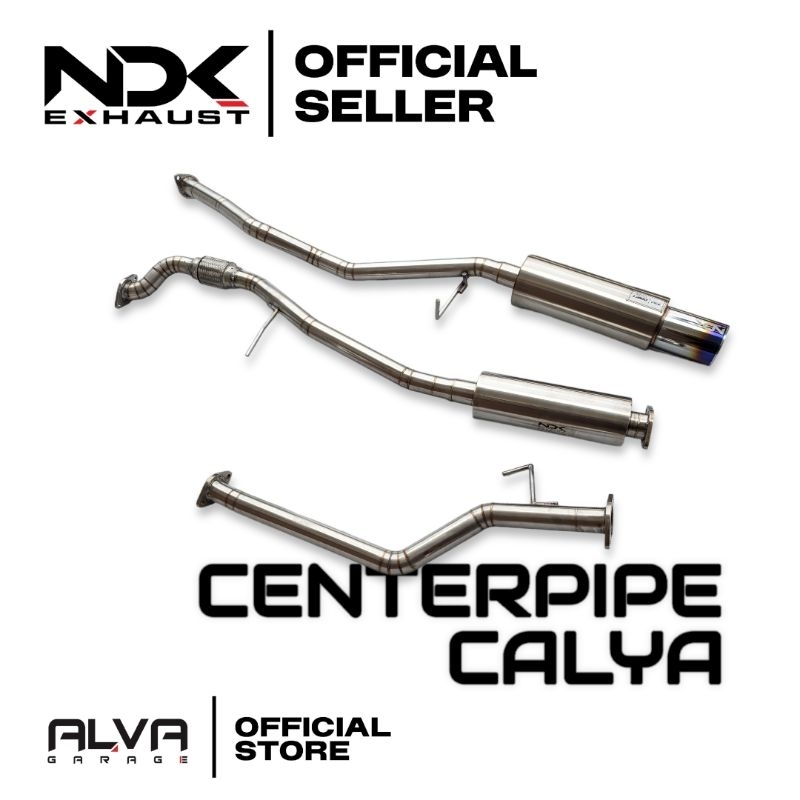 NDK Knalpot calya racing centerpipe resonator mobil calya/sigra 1200cc mildsteel original NDK Exhaus