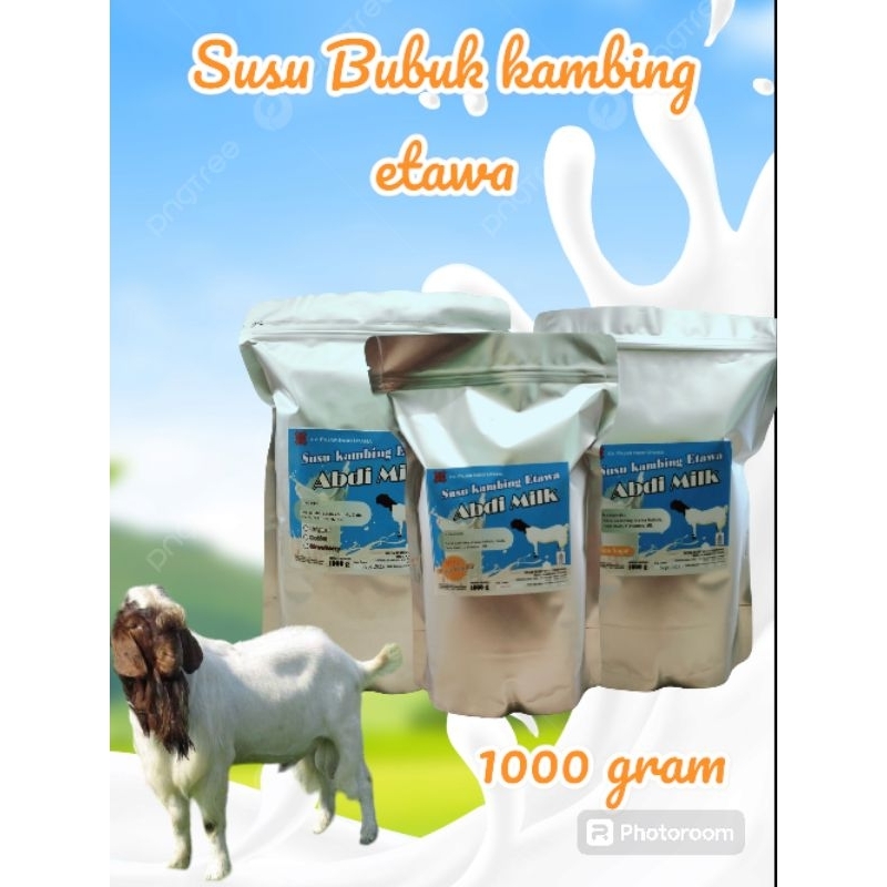 

susu kambing etawa Bubuk grade 2 kemasan foil pouch berat 1kg