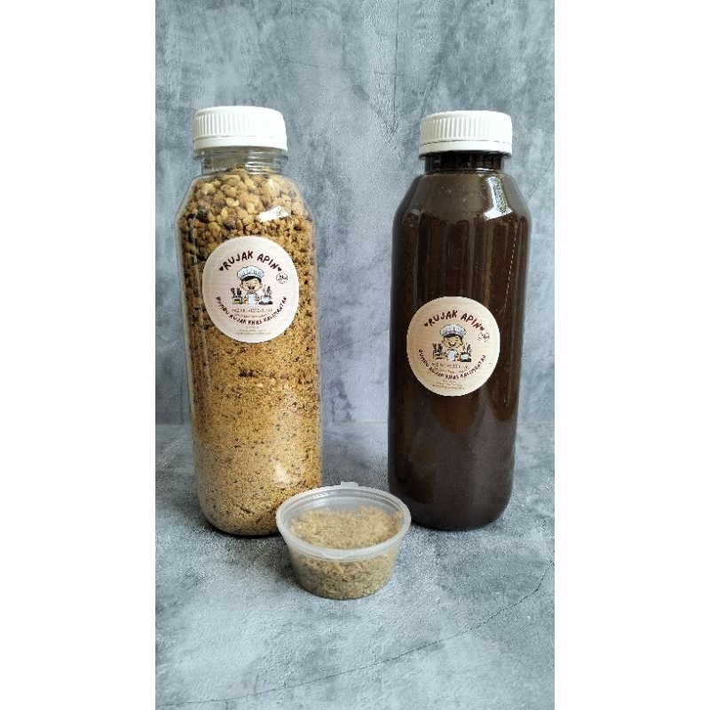 

Bumbu Rujak Kalimantan Apin Komplit (Bumbu Rujak uk.500ml + kacang + ebi/udang kering)