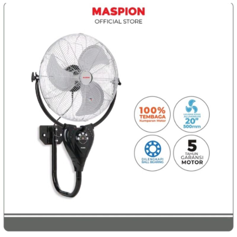 Maspion Kipas Angin Dinding 20 inch  PW 2002 RC / Maspion Wall Fan PW 2002 RC / Maspion PW 2002 RC