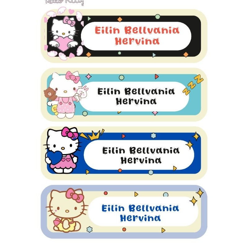 

Dapat 80pc!! Termurah label sticker hello kitty