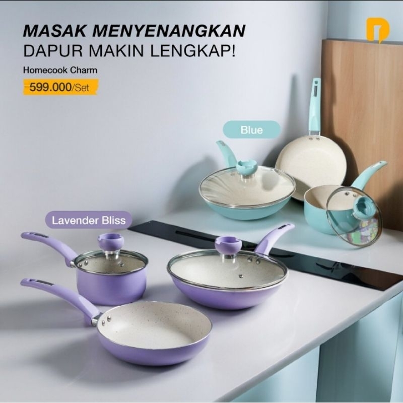 DUSDUSAN - HOMECOOK CHARM PANCI SET LENGKAP BLUE LAVENDER