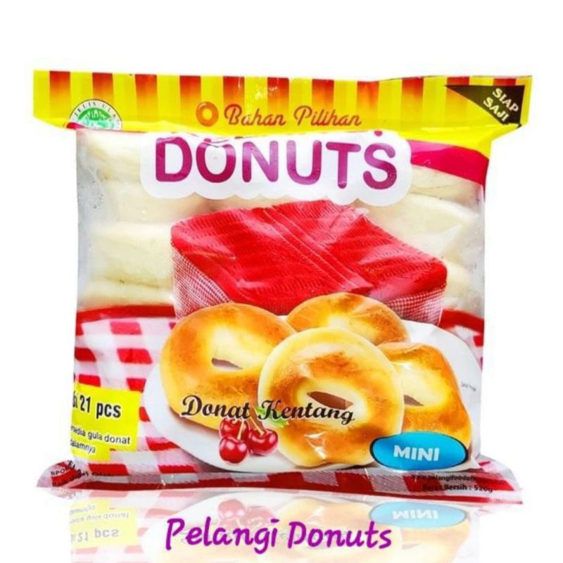 

Pelangi Donuts Donat Kentang Mini Isi 21